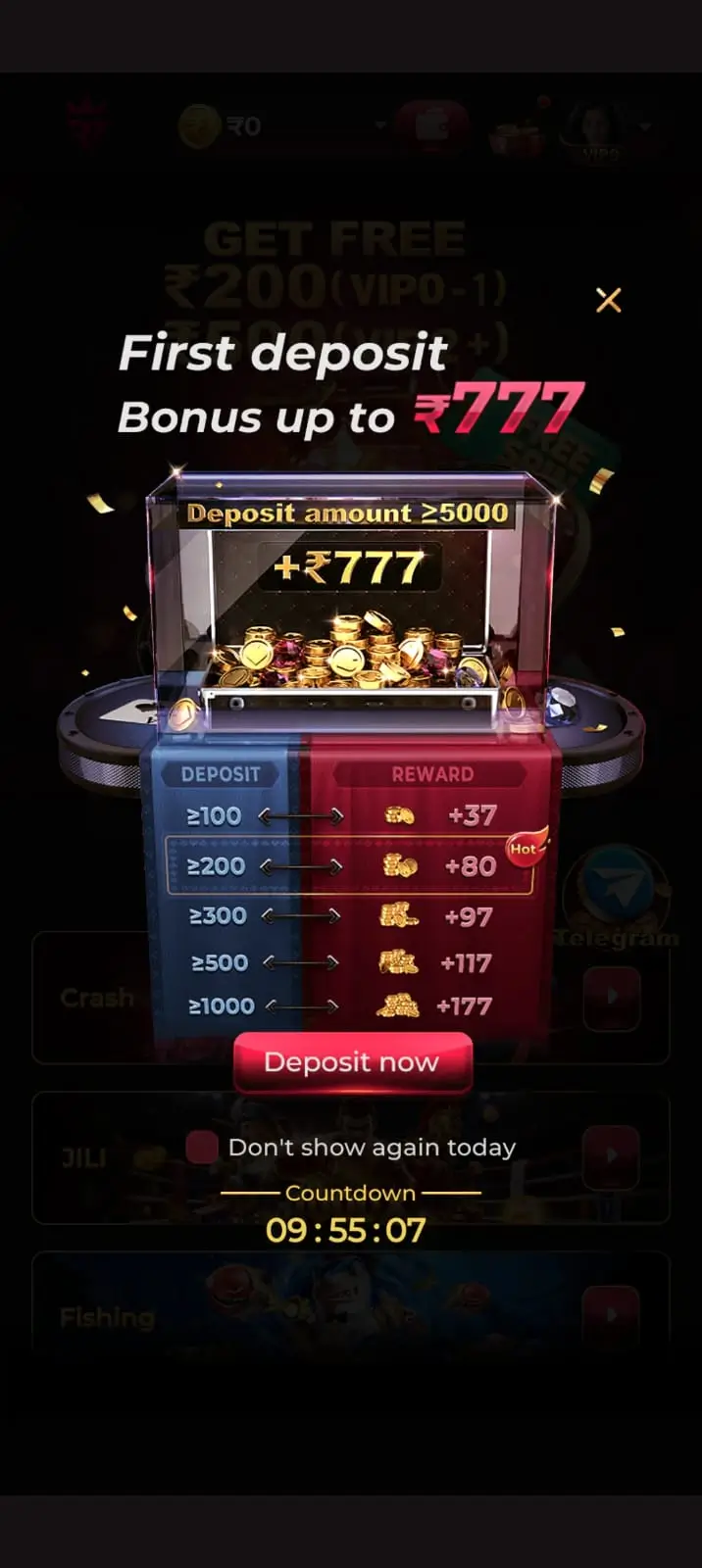RAJA7 Game payment methods page
